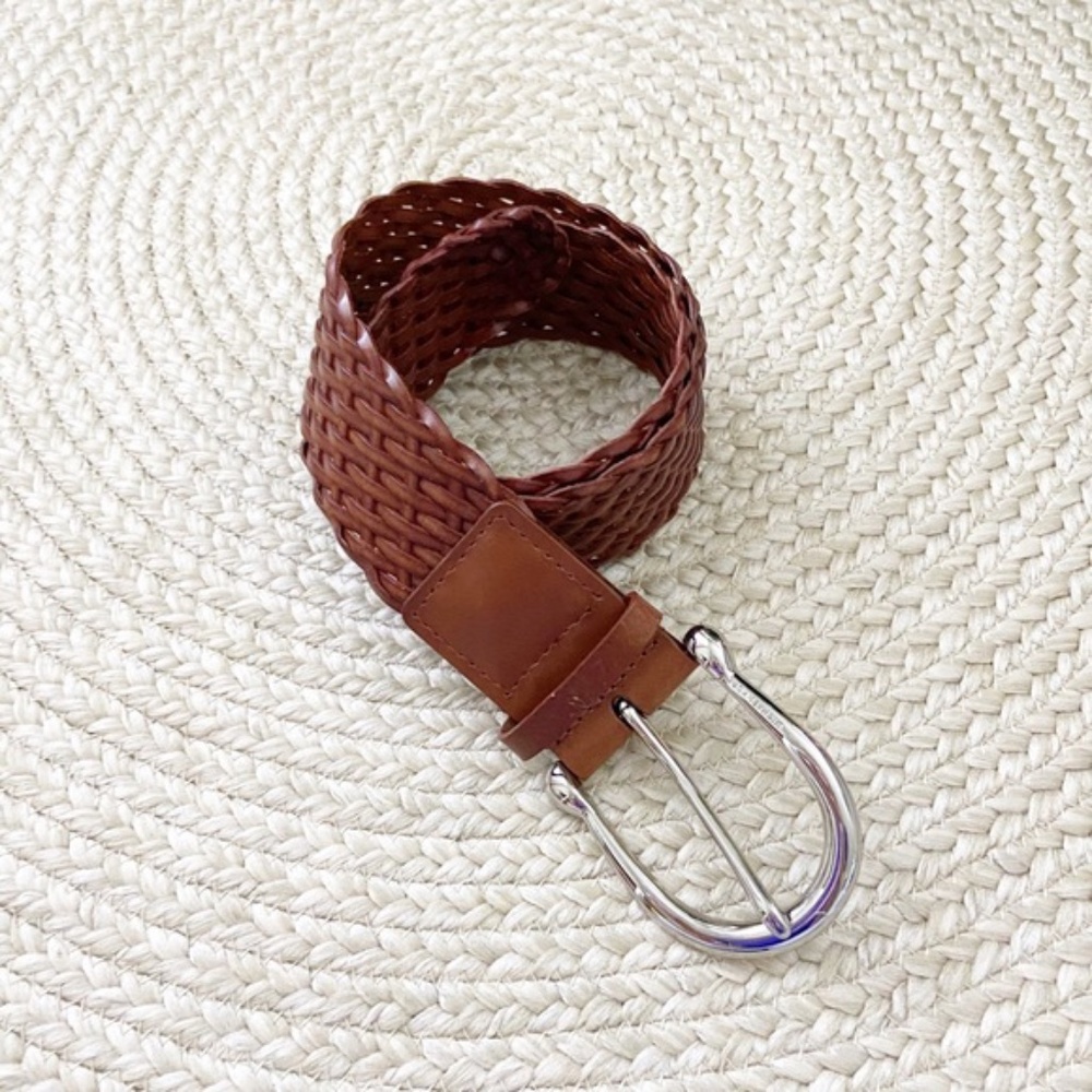 Michael Kors brown belt BOHO woven
